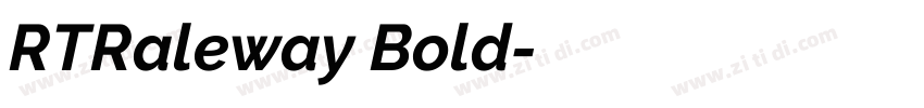 RTRaleway Bold字体转换